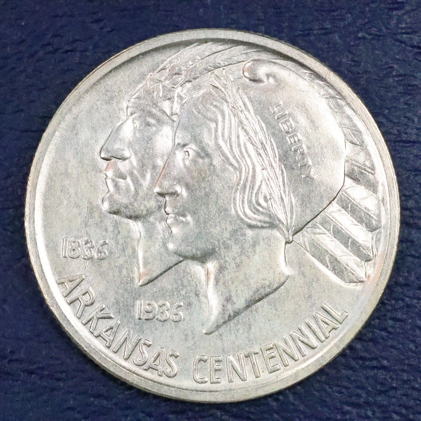 1938 S Arkansas Centennial Half Dollar 50c Commemorative