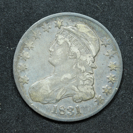 1831 Capped Bust Silver Half Dollar 50c Exact Coin Pictured