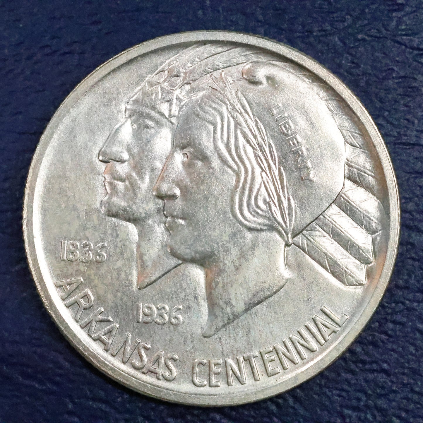 1938 S Arkansas Centennial Half Dollar 50c Commemorative