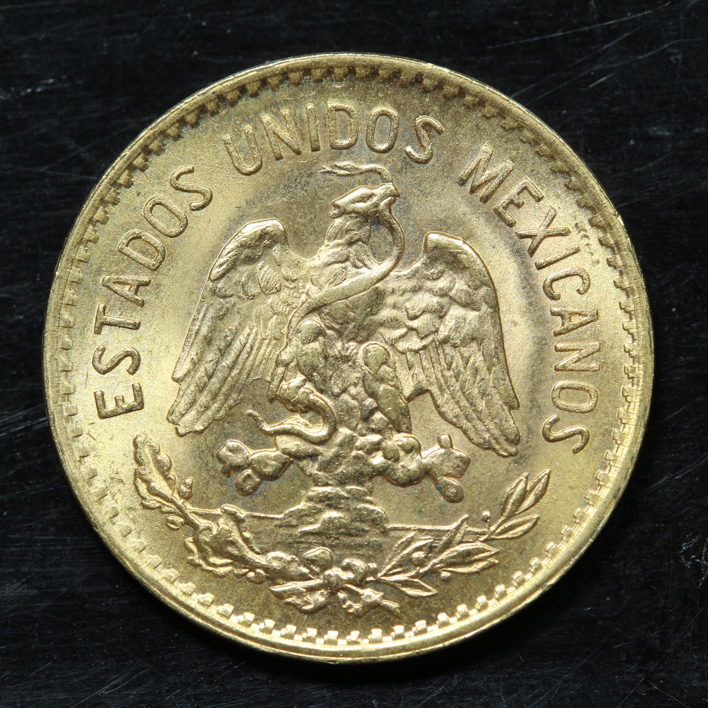 1955 5 Pesos Cinco Pesos Mexico Gold Coin