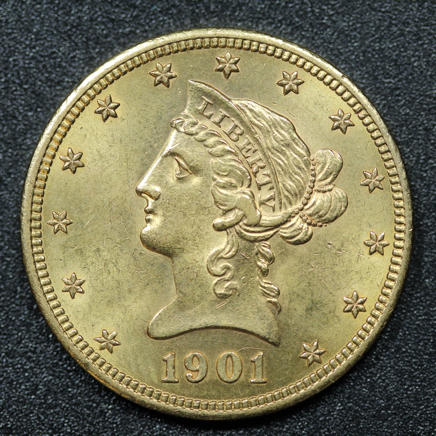 1901 $10 Liberty Head US Gold Eagle Coin