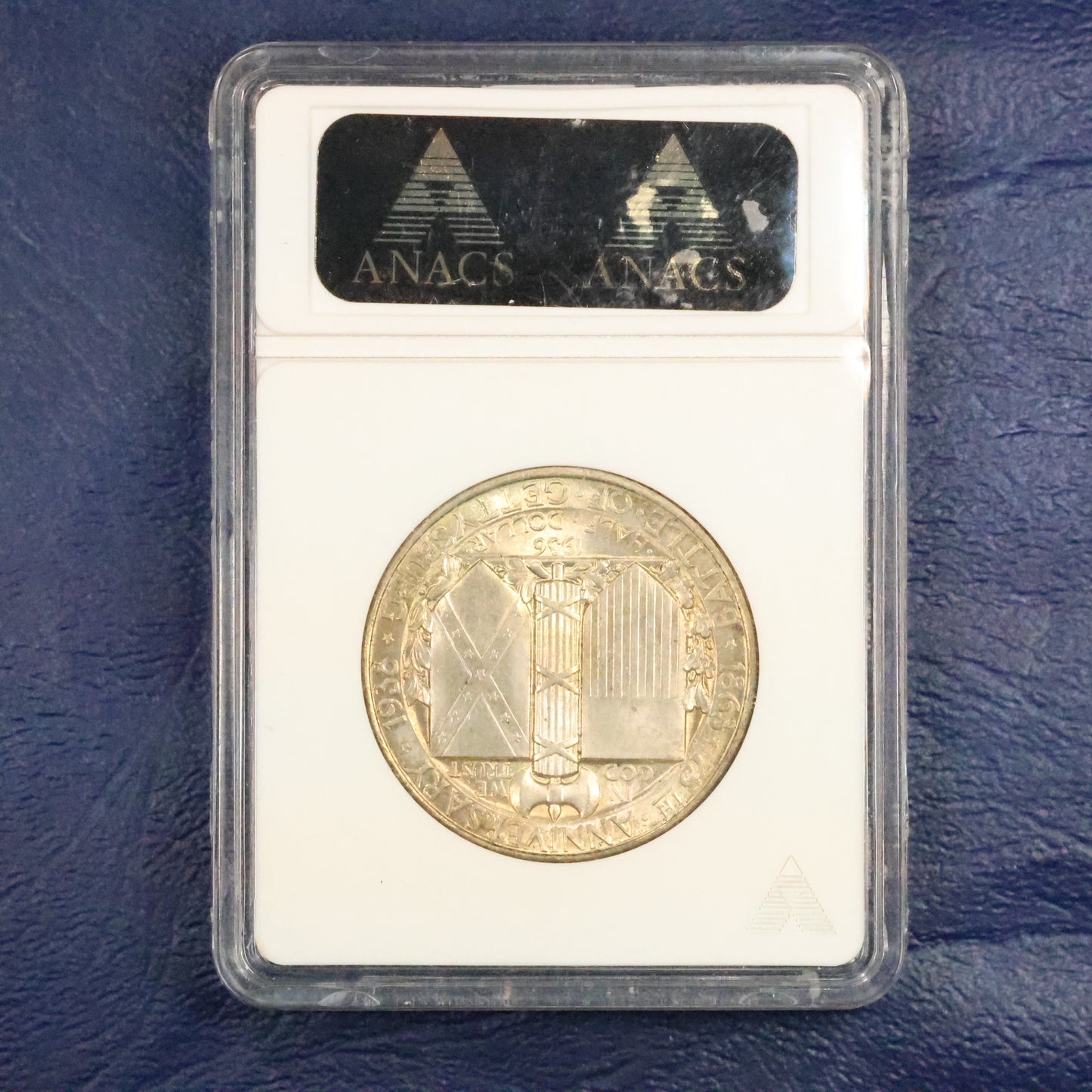 1936 Gettysburg Half Dollar 50c Commemorative - ANACS MS 63 Old Holder