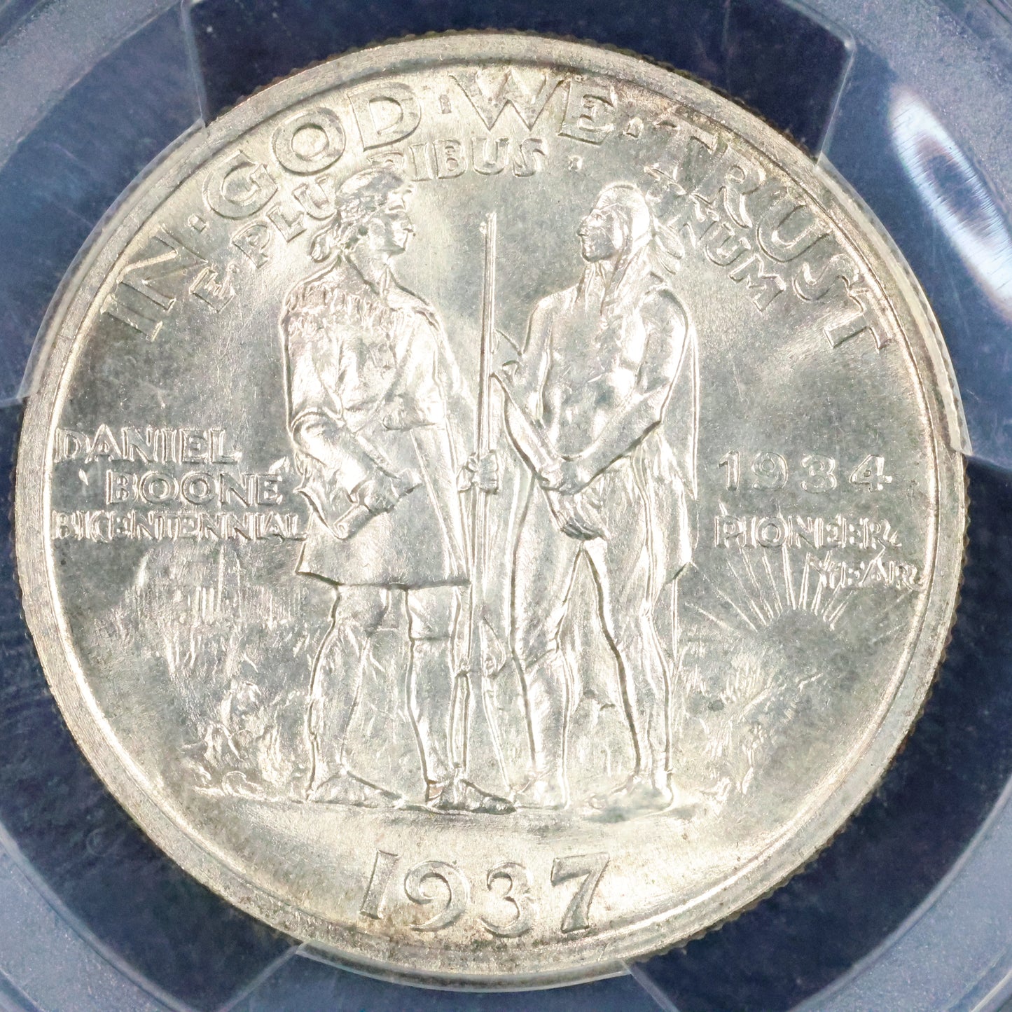 1937 Daniel Boone Bicentennial Half Dollar 50c Commemorative- PCGS MS 64