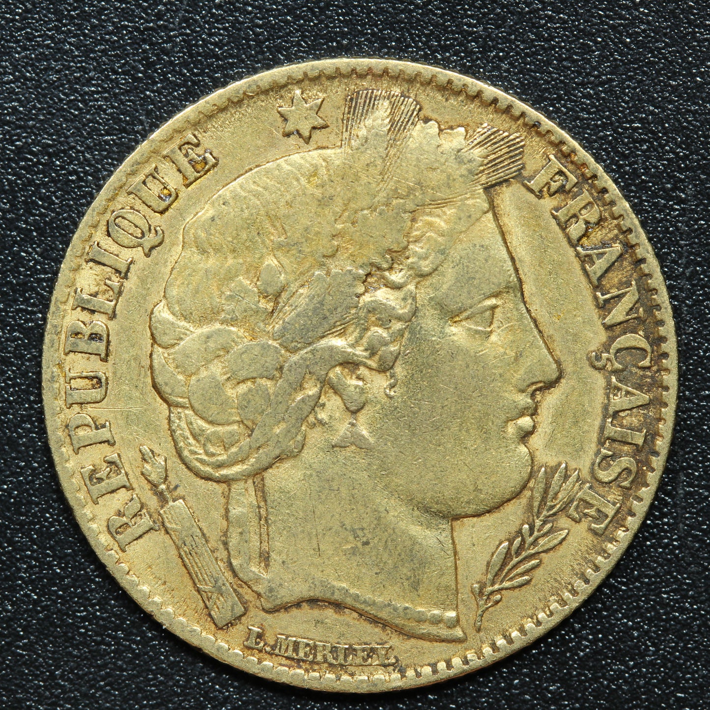 1851 A French Gold 10 Francs Liberty Head - KM#770