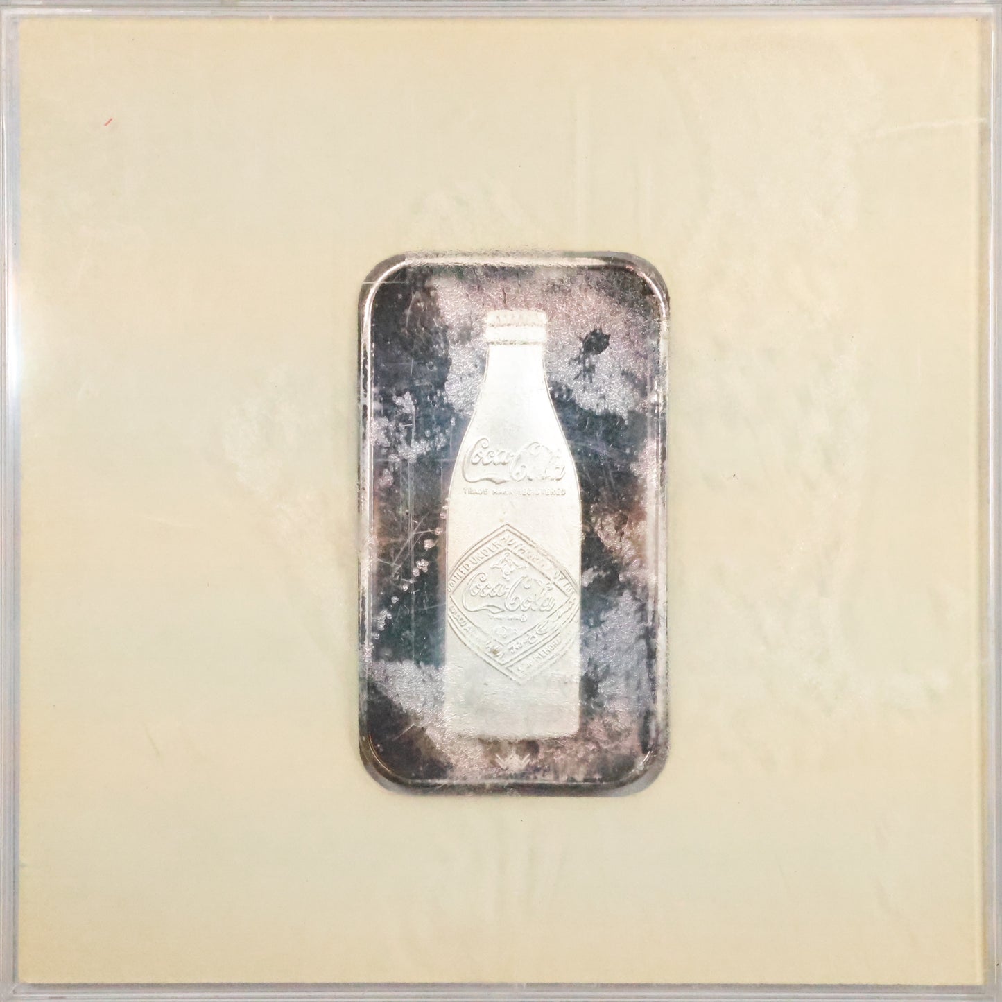 Coca-Cola 75th Anniversary 1 oz Commemorative Silver Bar In Original Clear Case