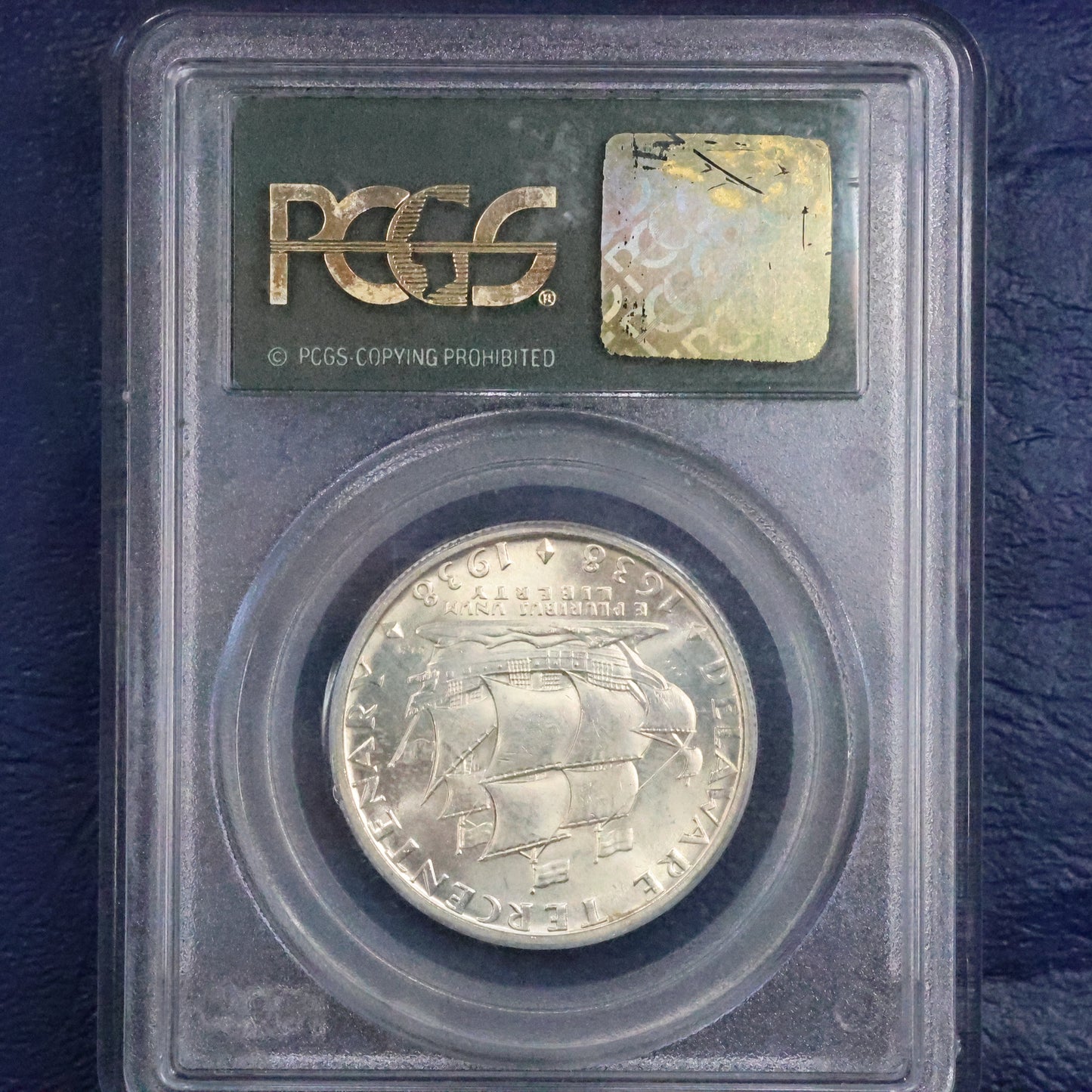 1936 Delaware Tercentenary Half Dollar 50c Commemorative - PCGS MS 64 OGH