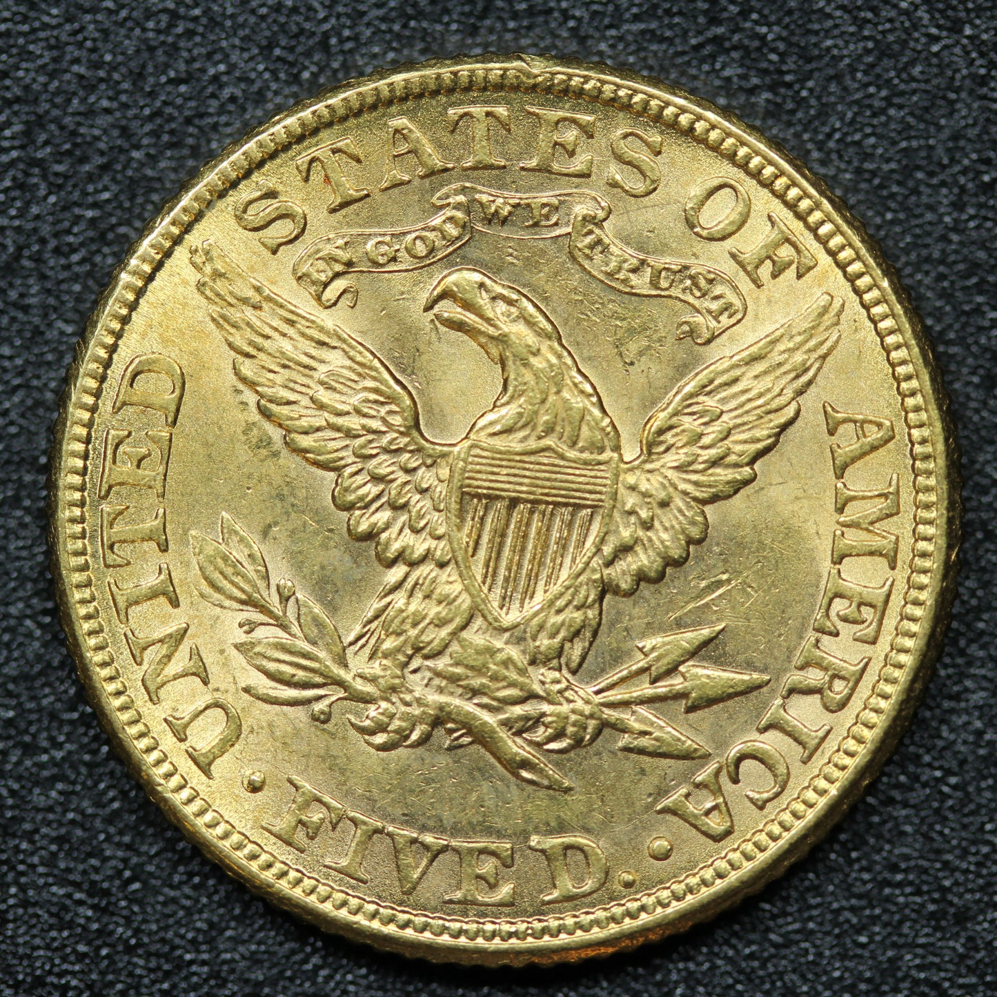 1881 $5 Gold Liberty Head Half Eagle Coin Philadelphia