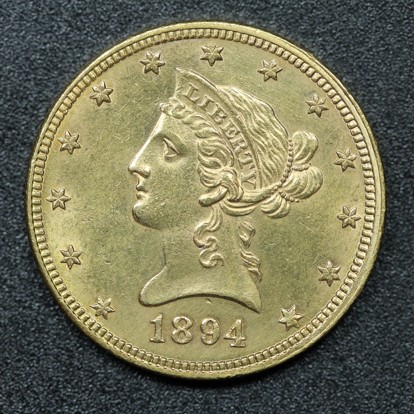 1894 $10 Liberty Head US Gold Eagle Coin