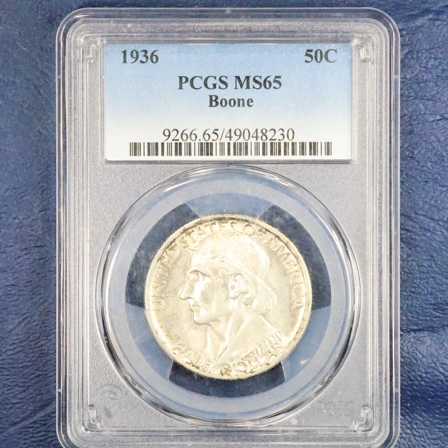 1936 Daniel Boone Bicentennial Half Dollar 50c Commemorative - PCGS MS 65