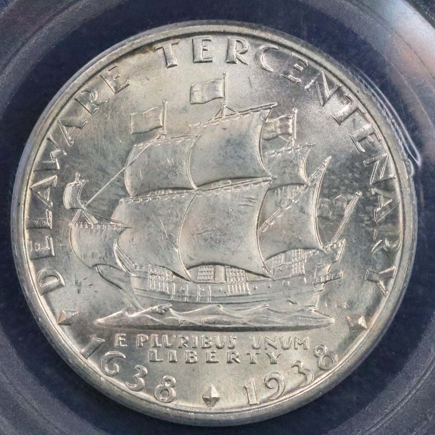 1936 Delaware Tercentenary Half Dollar 50c Commemorative - PCGS MS 64 OGH