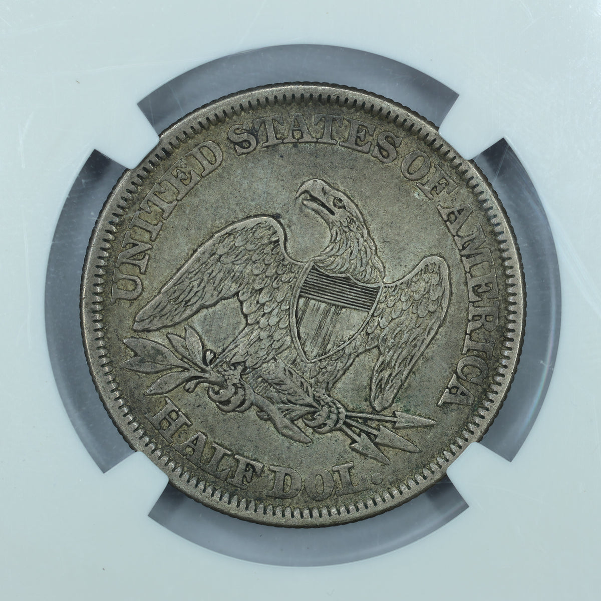 1857 Seated Liberty Silver Half Dollar 50c - NGC XF40
