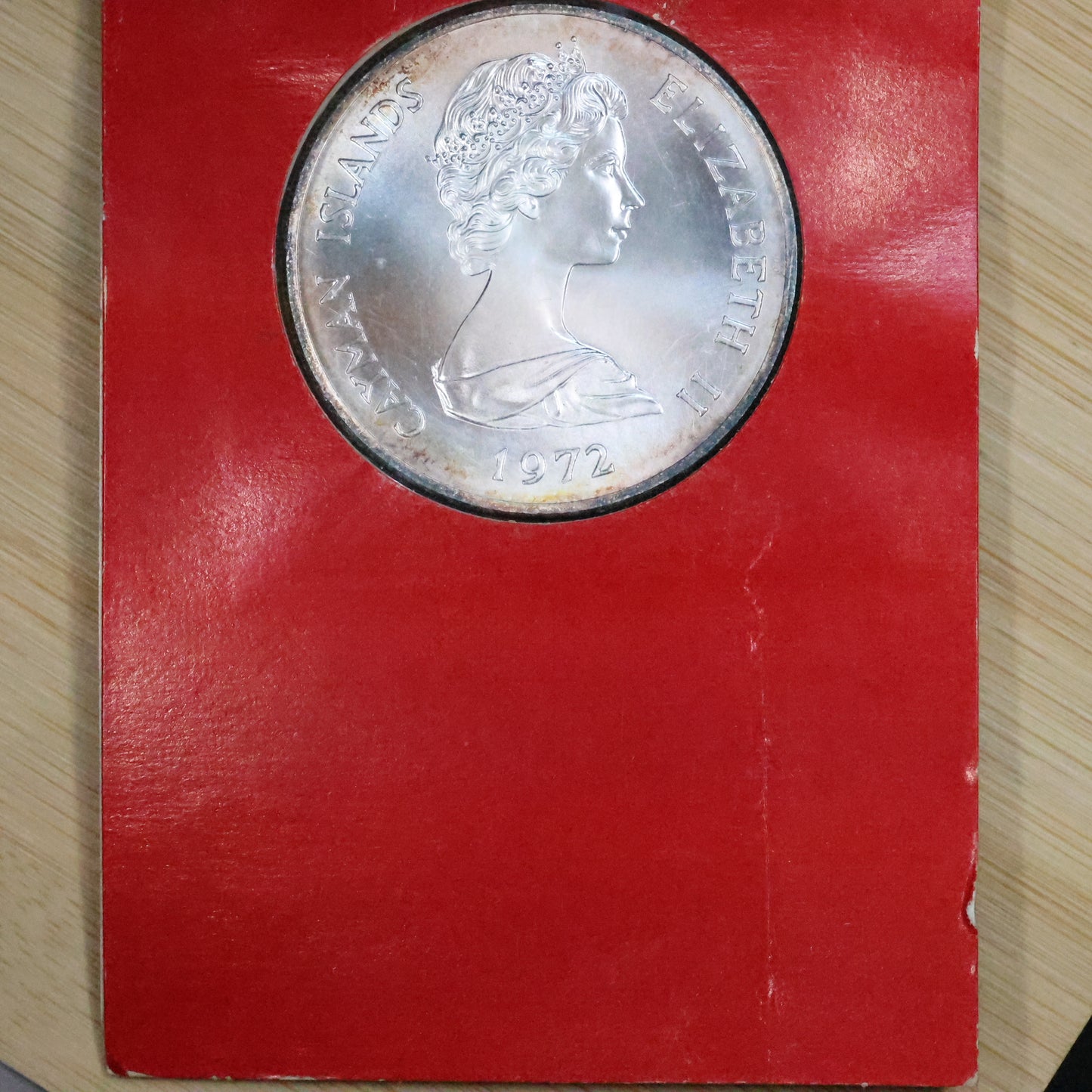 1972 Cayman Islands $25 Dollar Elizabeth II & Prince Philip 25th Anniv. UNC Sterling Silver Coin in OGP