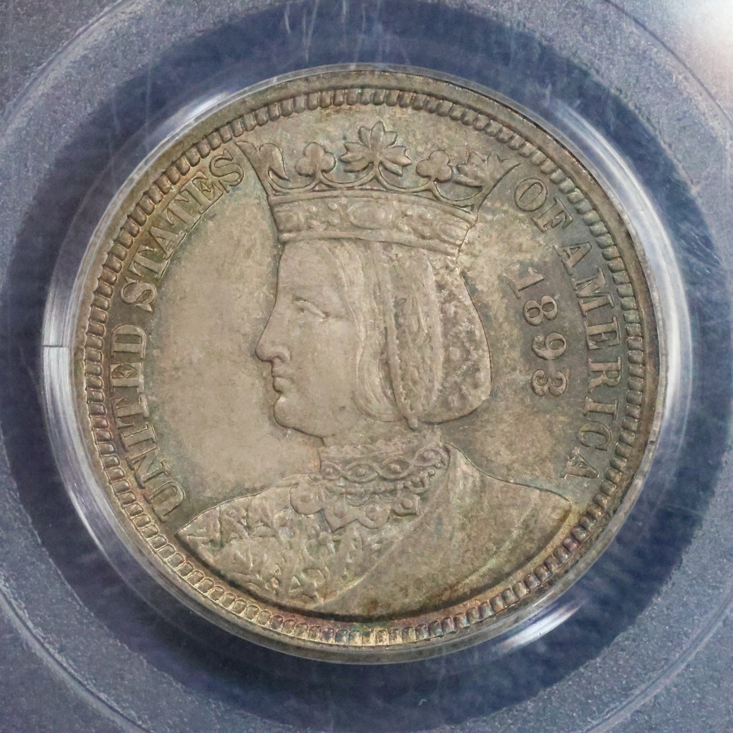 1893 Columbian Exposition Isabella Quarter 25c Commemorative - PCGS MS 64