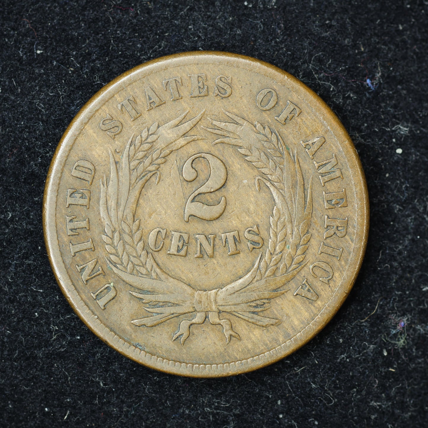 1865 2c Two Cent Piece United States