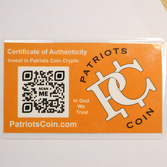 Patriots Coin Silver Bar 15-GRAIN .999 Fine Silver - Sealed/Laminated Card