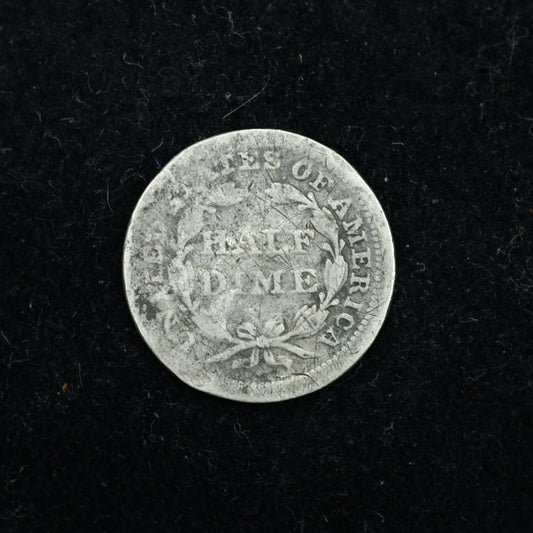 1856 Half Dime 5c Liberty Seated