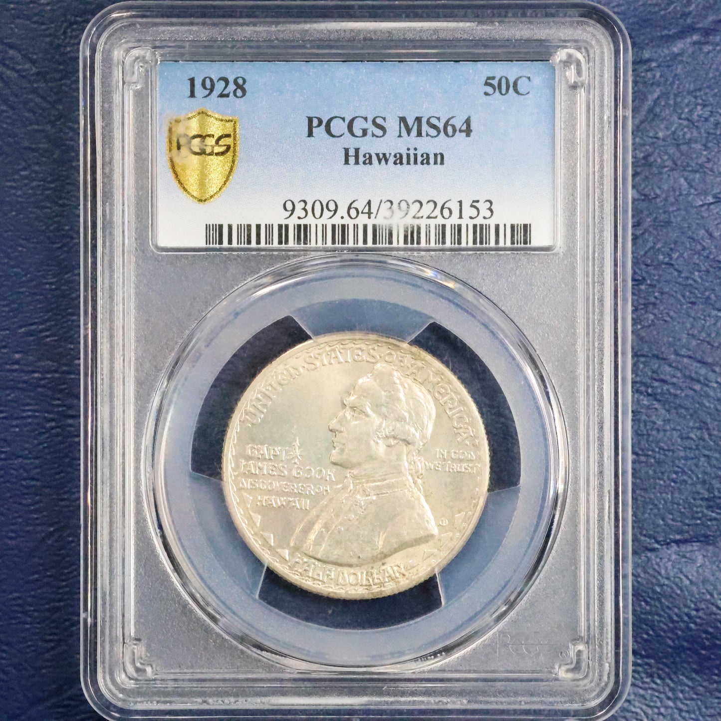 1928 Hawaiian Sesquicentennial Half Dollar 50c Commemorative - PCGS MS 64