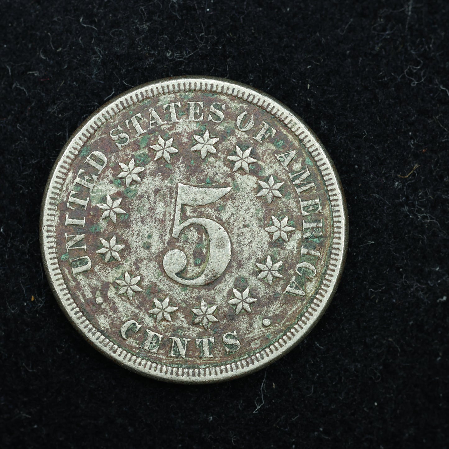 1868 Shield Nickel 5 Cents 5c Five Cents