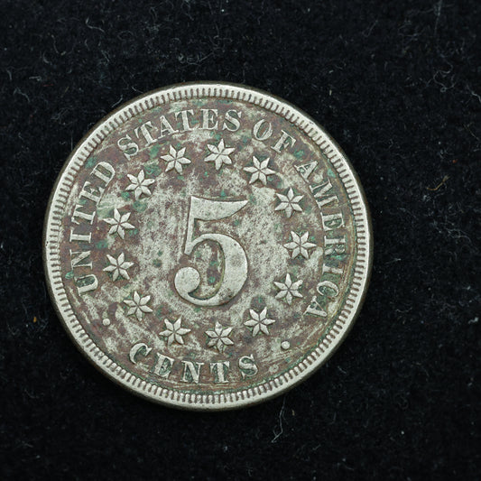 1868 Shield Nickel 5 Cents 5c Five Cents