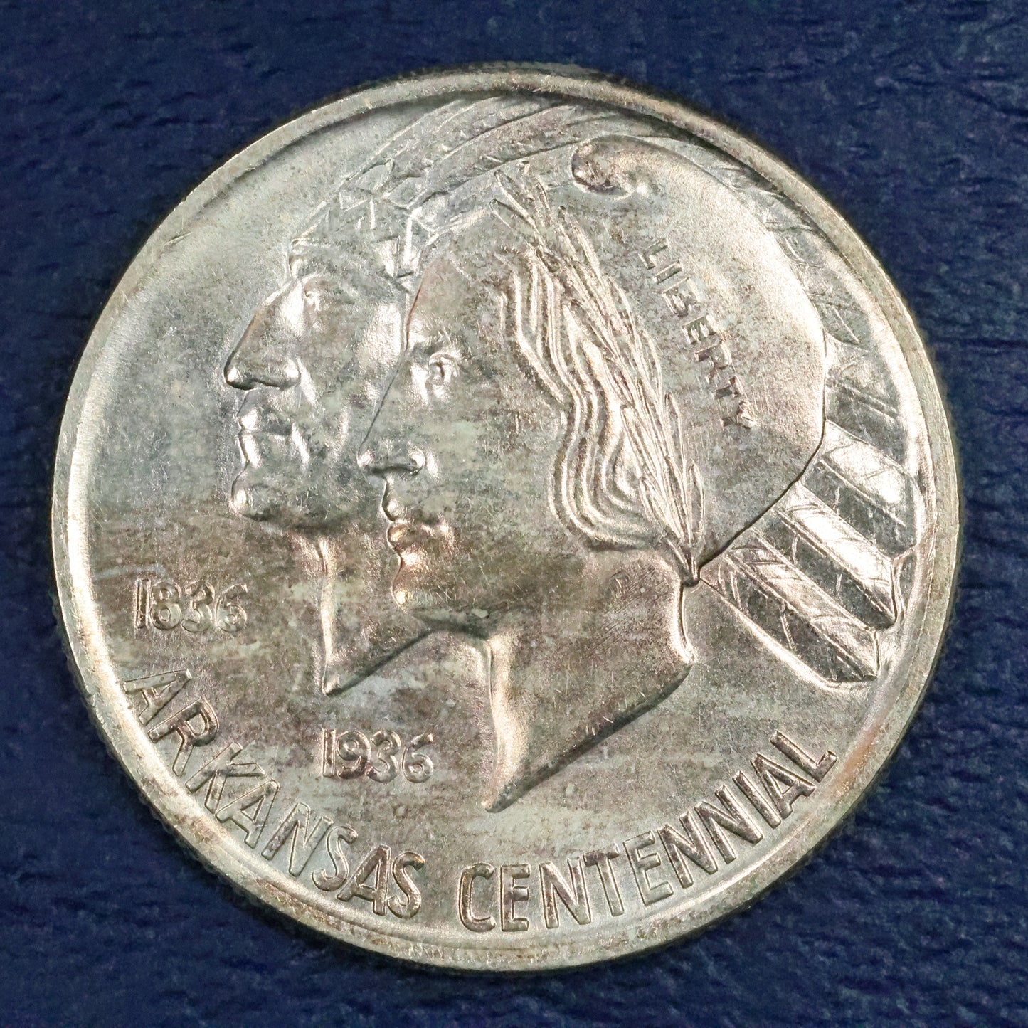 1938 Arkansas Centennial Half Dollar 50c Commemorative