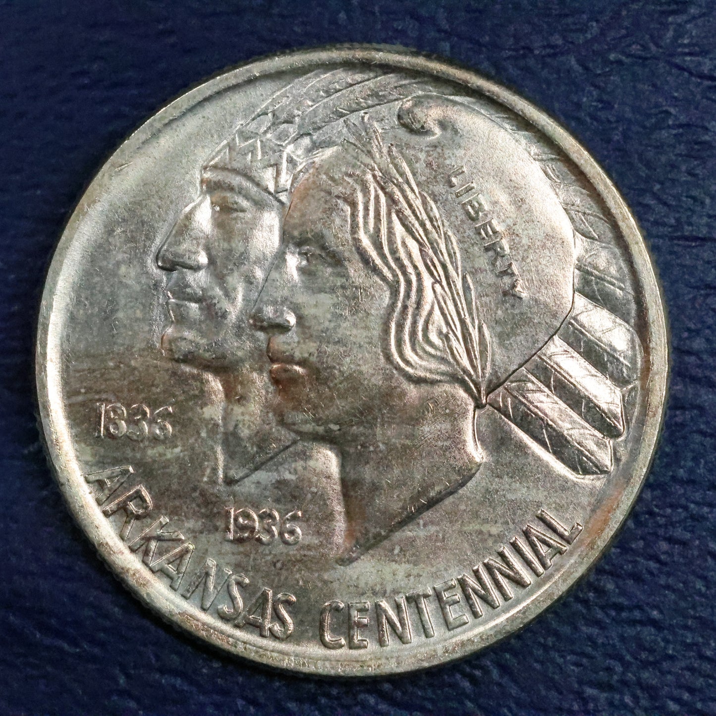 1938 Arkansas Centennial Half Dollar 50c Commemorative