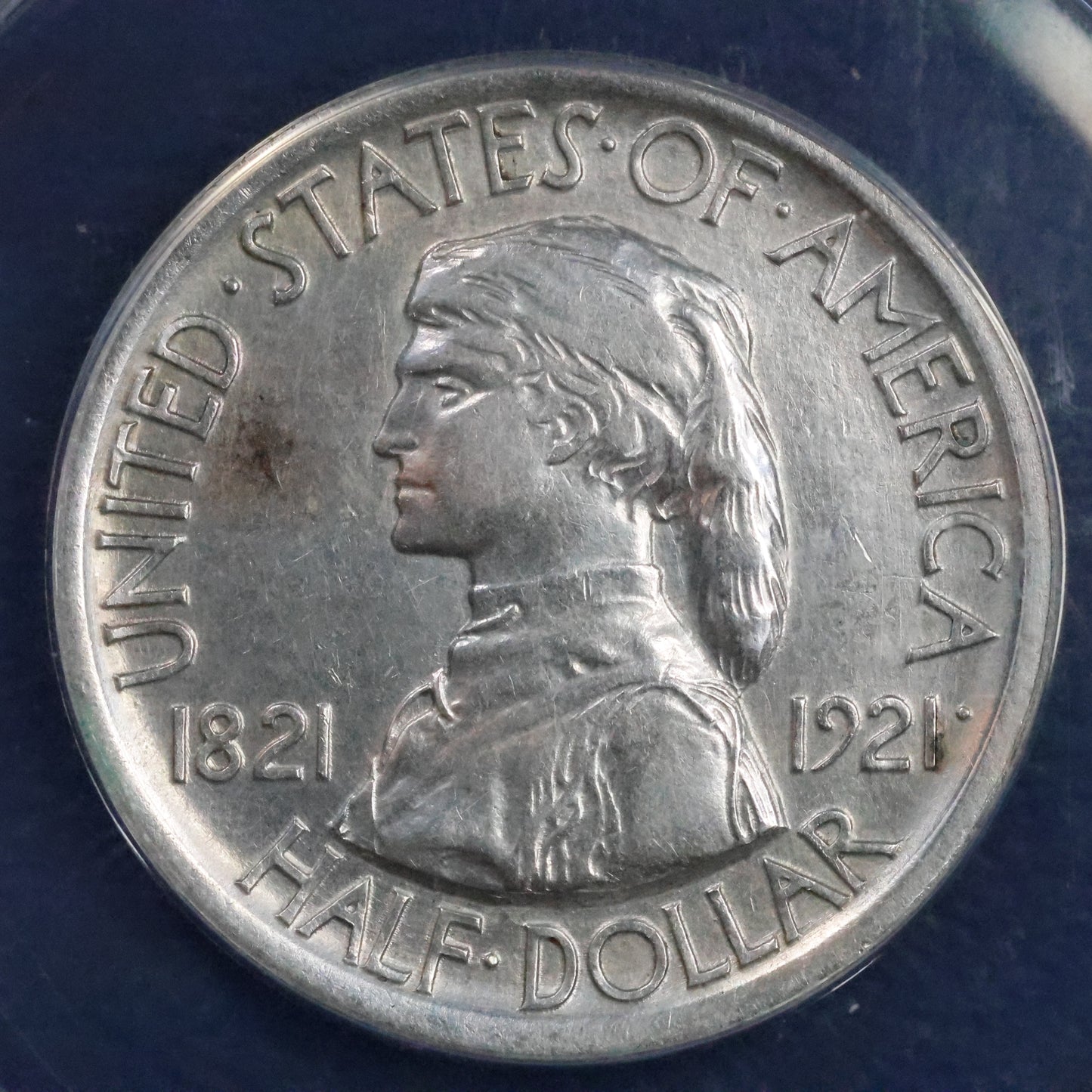 1921 Missouri Centennial Half Dollar 50c Commemorative - ANACS AU 50 Details