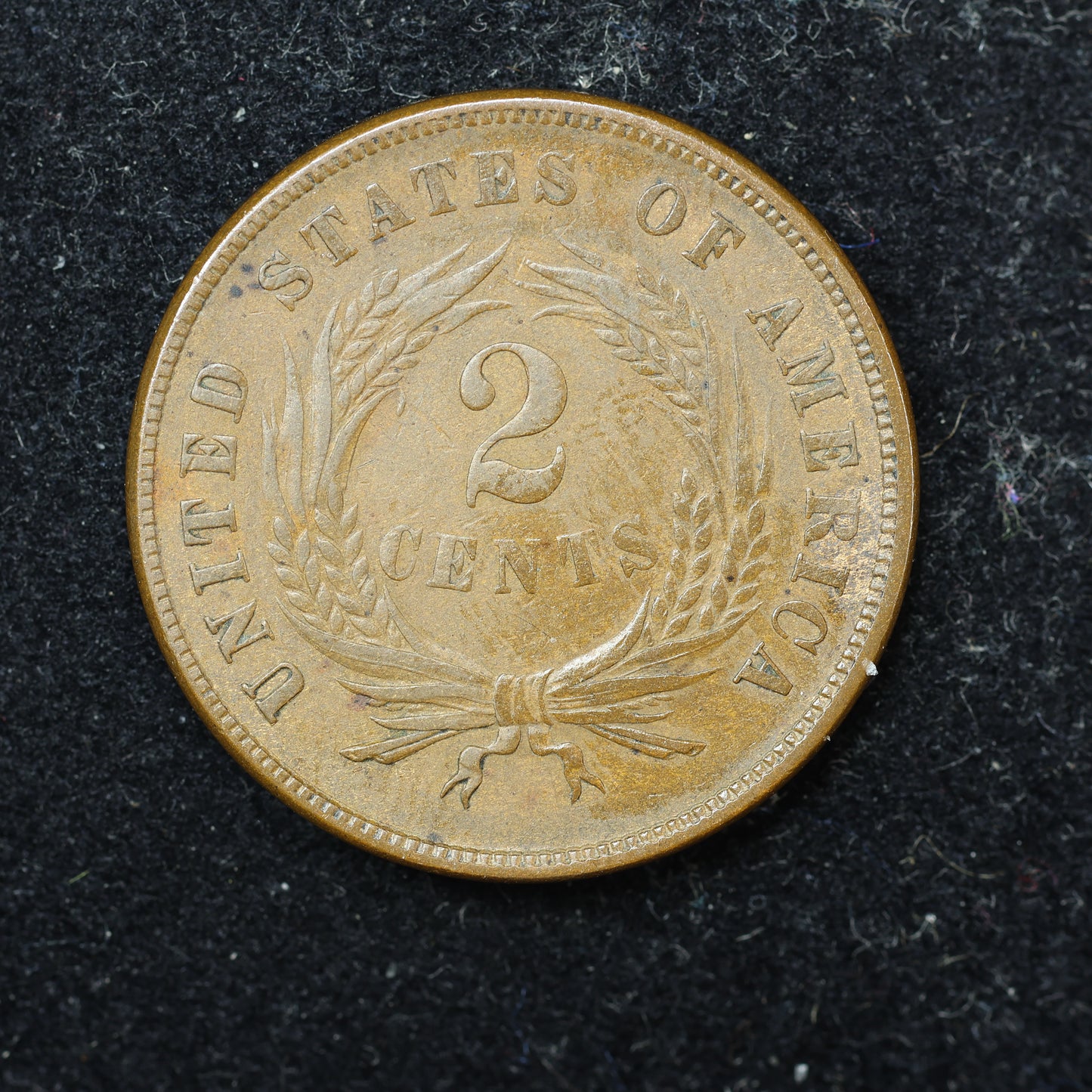 1866 2c Two Cent Piece United States