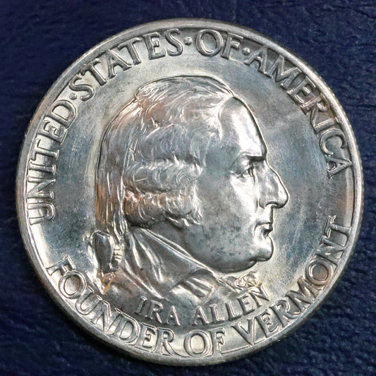1927 Vermont Sesquicentennial Half Dollar 50c Commemorative