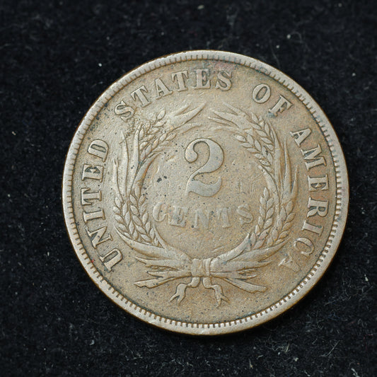 1867 2c Two Cent Piece United States