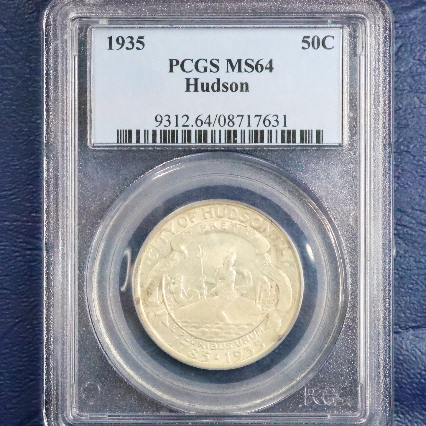 1935 Hudson NY Sesquicentennial Half Dollar 50c Commemorative - PCGS MS 64
