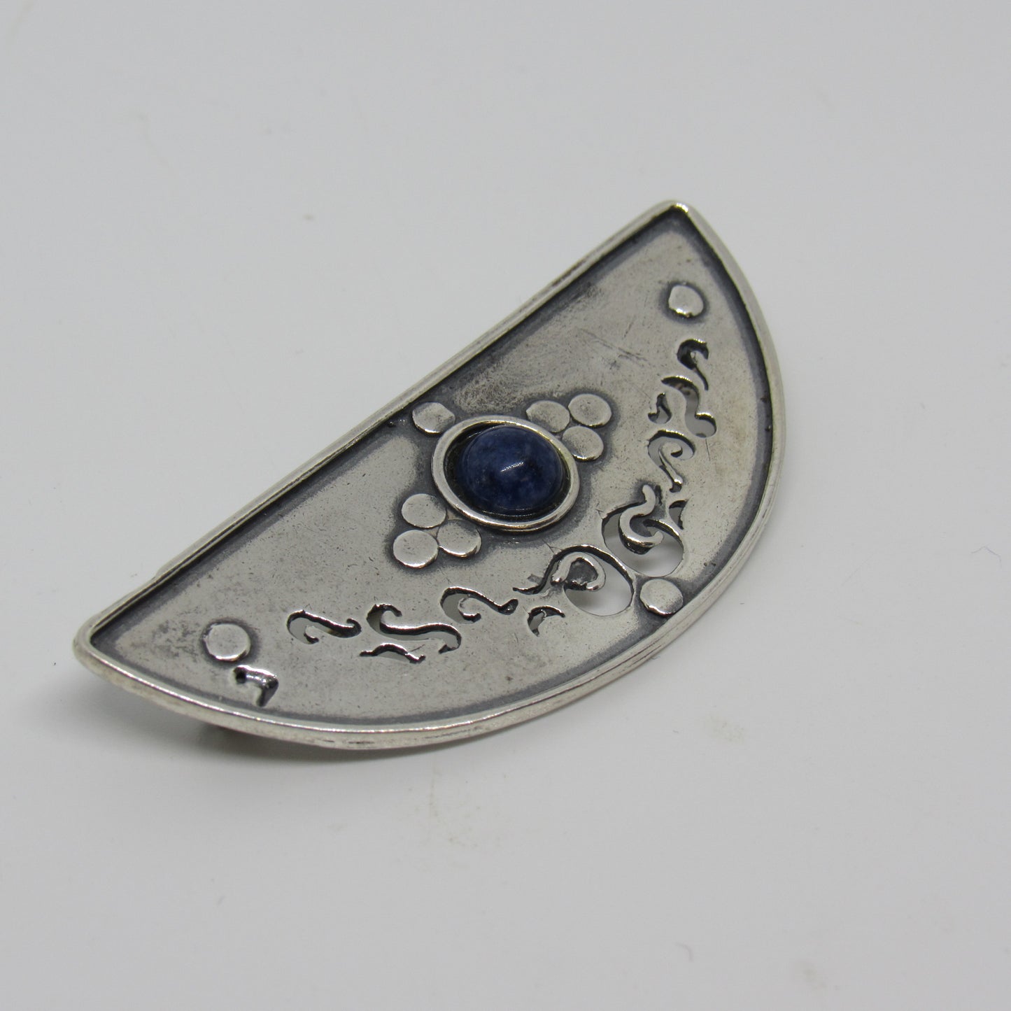 Lior Israel Sterling Silver Lapis Lazuli Pendant - ~2.5 inch