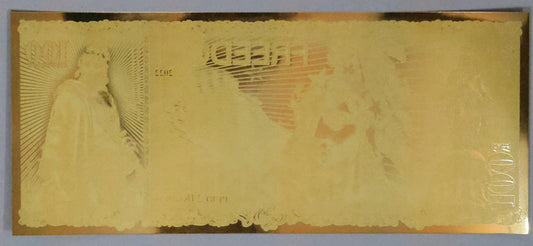 2022 Freedom Gold Foil Aurum Note - 100 mg 24KT Bill