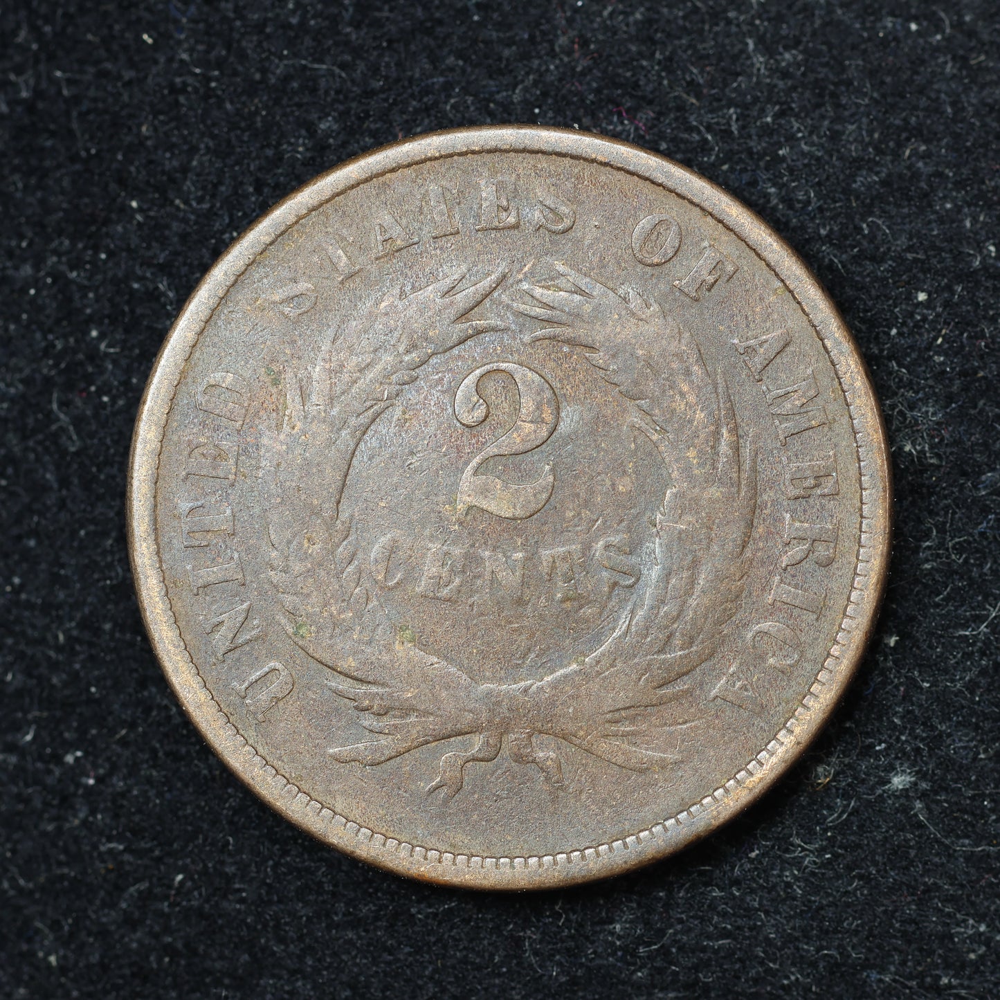 1867 2c Two Cent Piece United States