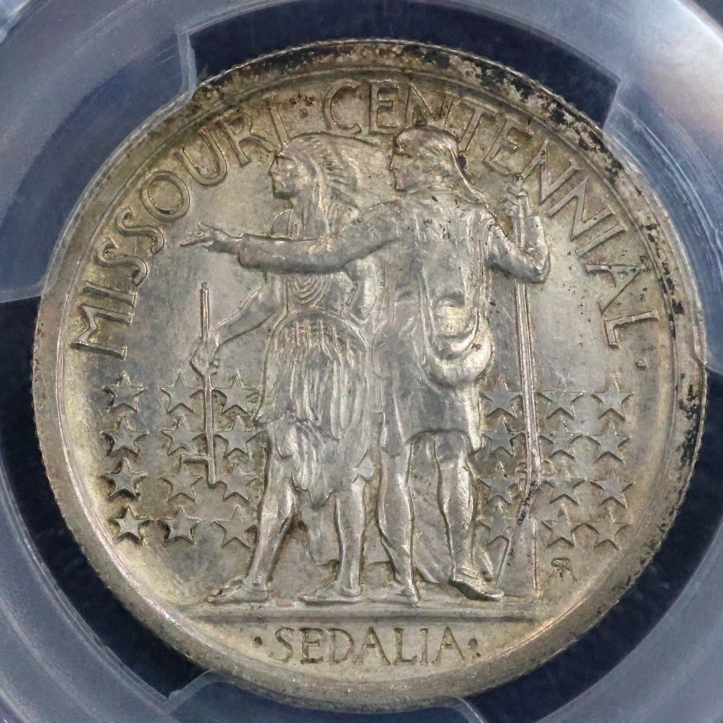 1921 2x4 Missouri Centennial Half Dollar 50c Commemorative - PCGS MS 64