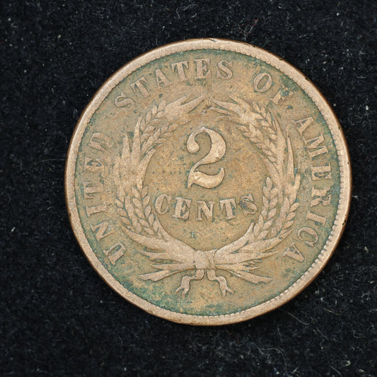 1867 2c Two Cent Piece United States