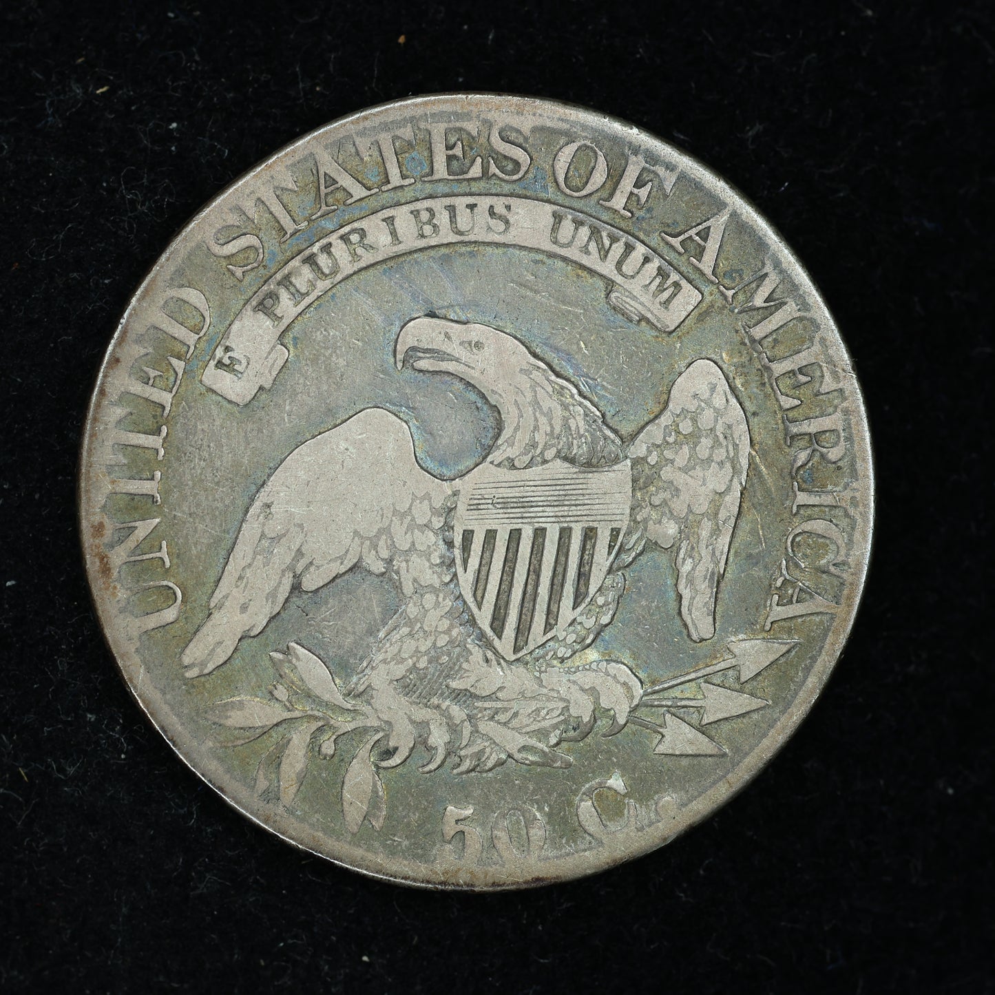 1827 Capped Bust Half Dollar 50c Square Base 2