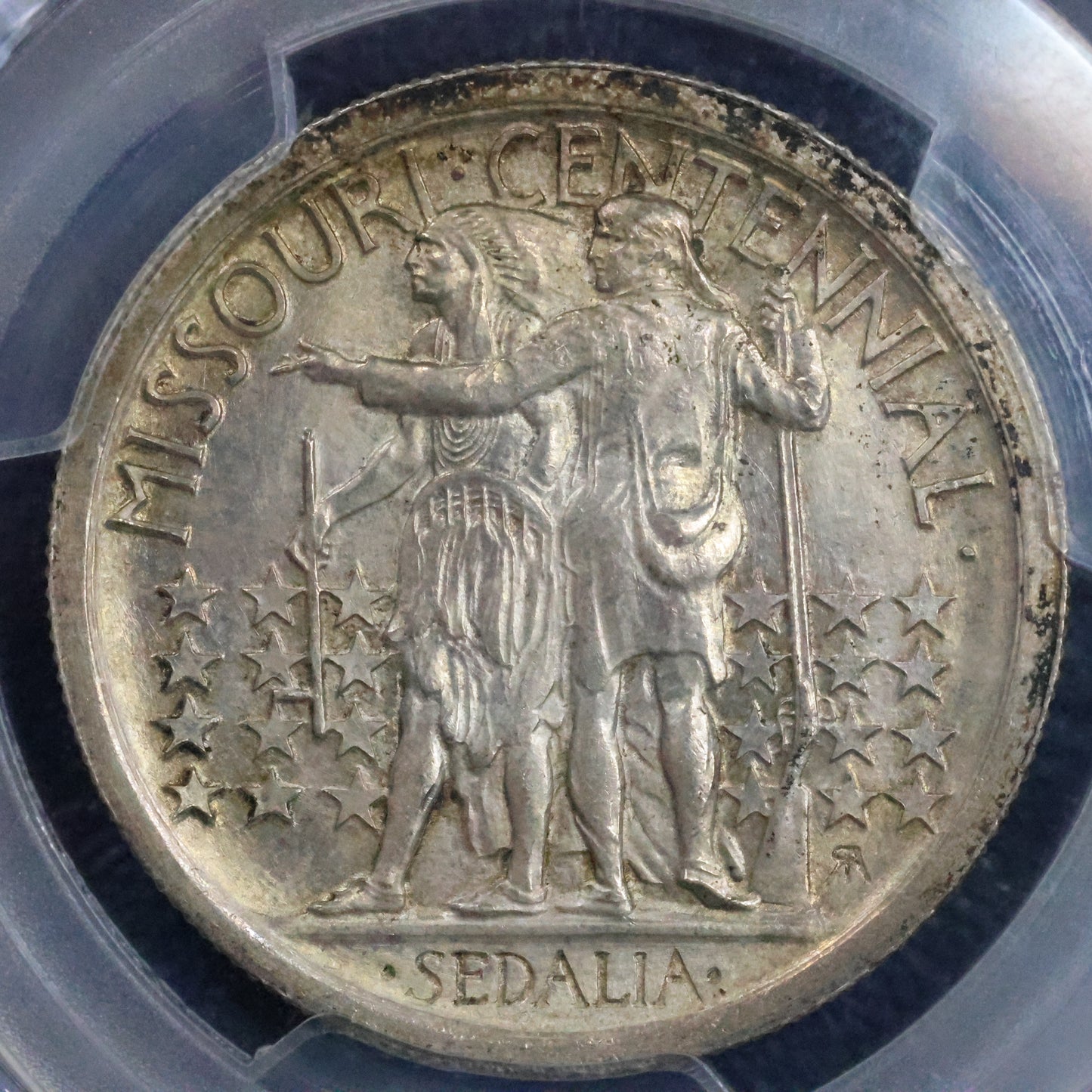 1921 2x4 Missouri Centennial Half Dollar 50c Commemorative - PCGS MS 64
