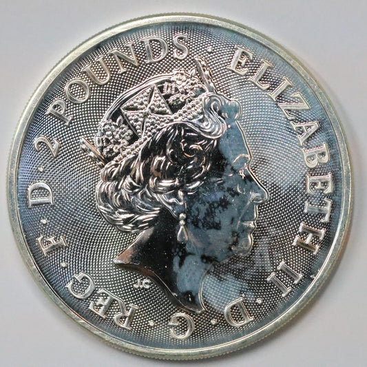 2021 Great Britain 1 oz .999 Fine Silver Round - Myths & Legends "Robin Hood" - Spots