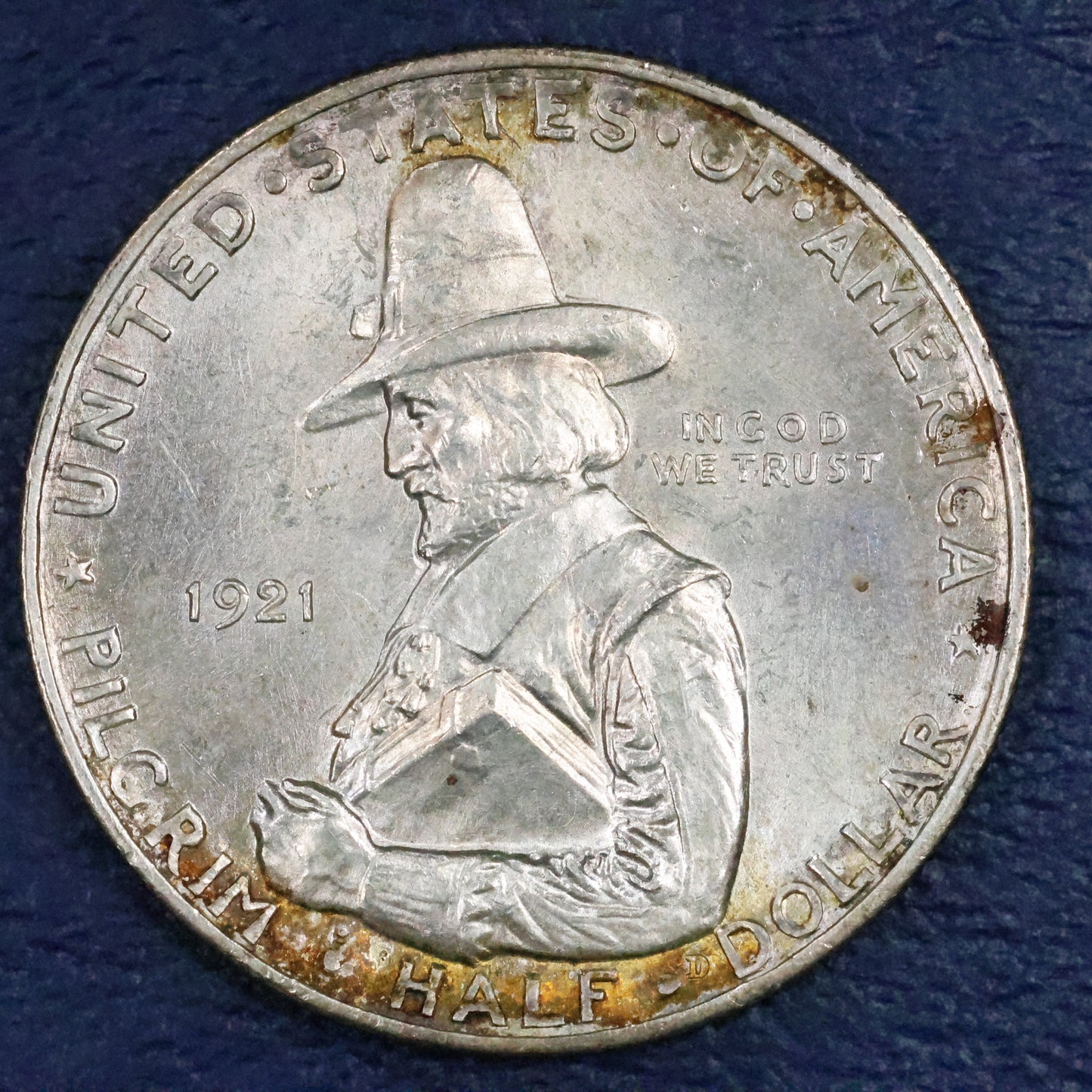 1921 Pilgrim Tercentenary Half Dollar 50c Commemorative