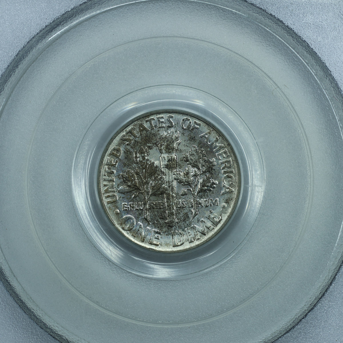 1962 D (Denver) Roosevelt Dime 10c - PCGS MS64 Old Sample Holder