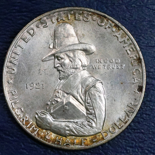 1921 Pilgrim Tercentenary Half Dollar 50c Commemorative