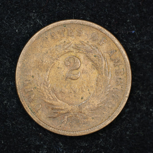 1867 2c Two Cent Piece United States