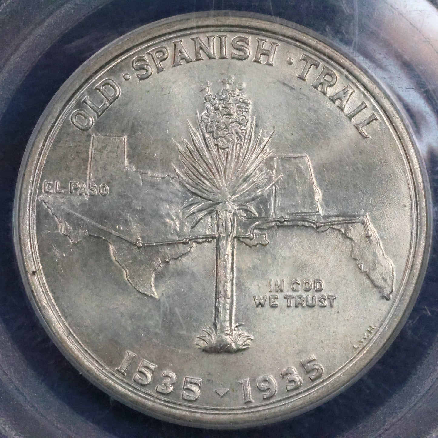 1935 Old Spanish Trail Half Dollar 50c Commemorative - PCGS MS 64 OGH