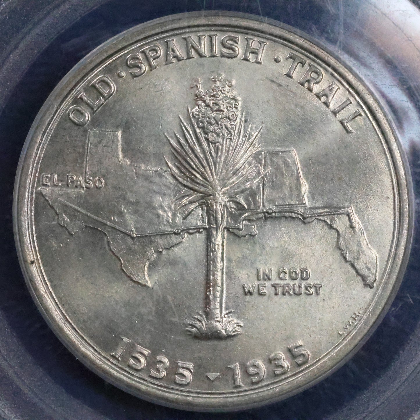 1935 Old Spanish Trail Half Dollar 50c Commemorative - PCGS MS 64 OGH