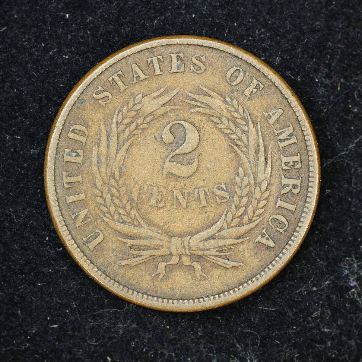 1869 2c Two Cent Piece United States