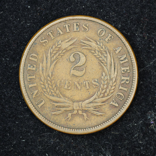 1869 2c Two Cent Piece United States