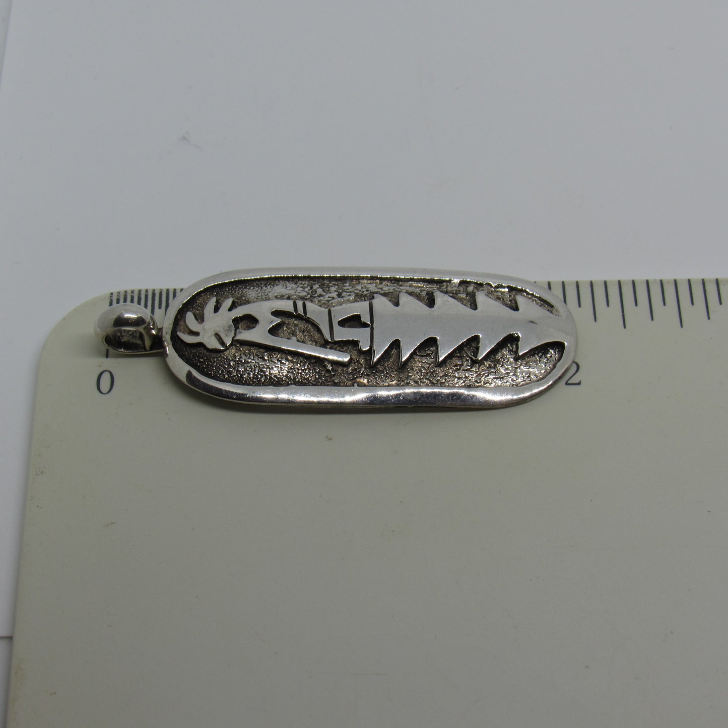 Viola Eriacho Zuni Sterling Silver Kokopelli Pendant - 2 inch