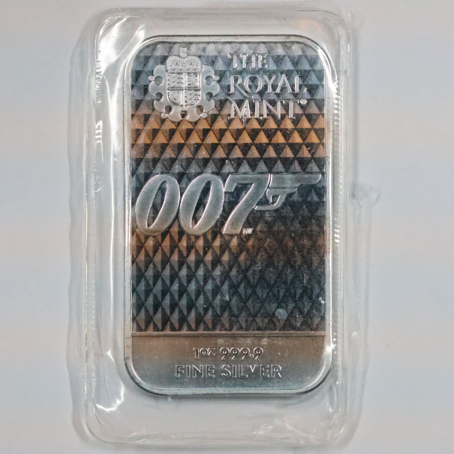 The Royal Mint James Bond 007 Diamonds Are Forever 1 oz .999 Fine Silver Bar Sealed
