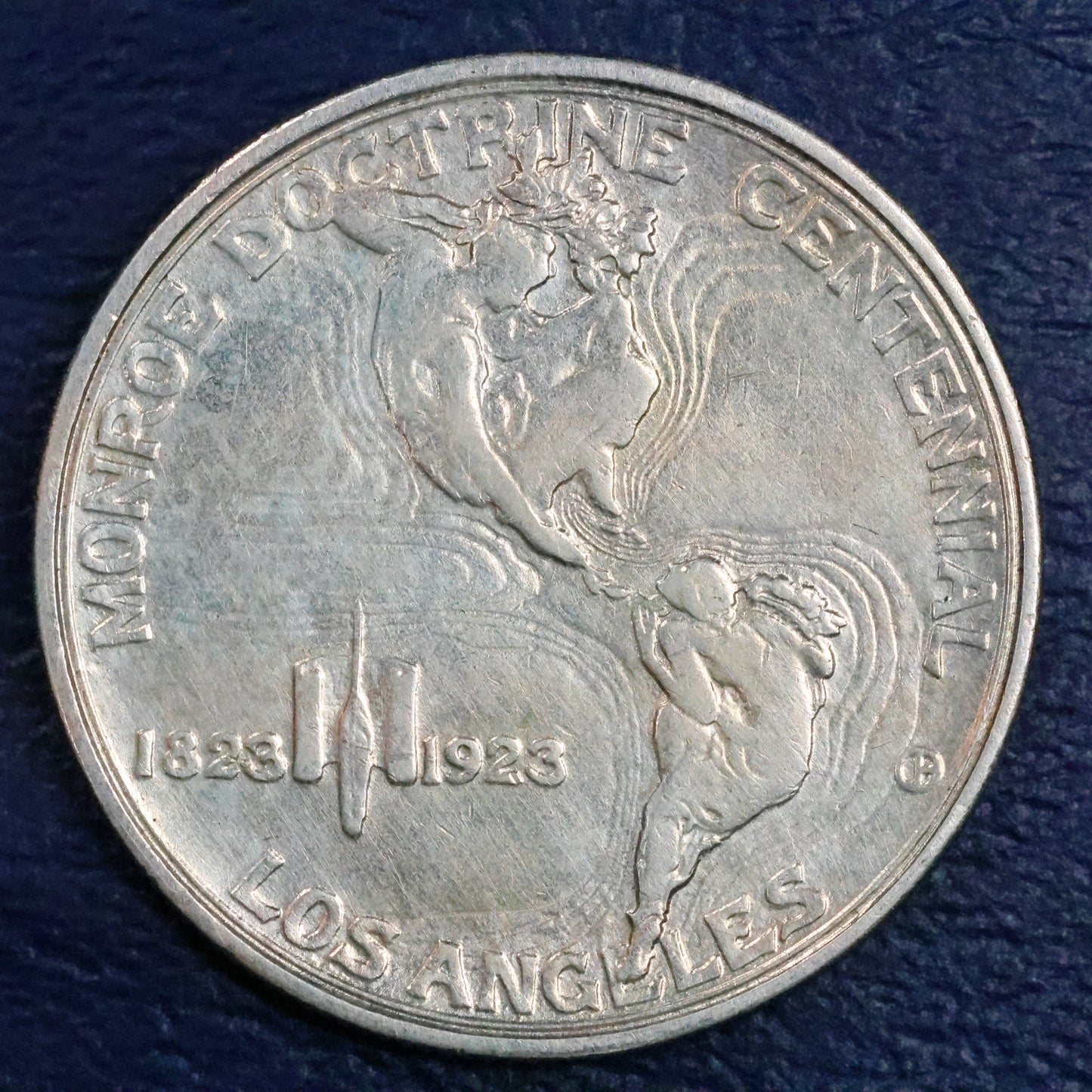 1923 S Monroe Doctrine Centennial Half Dollar 50c Commemorative