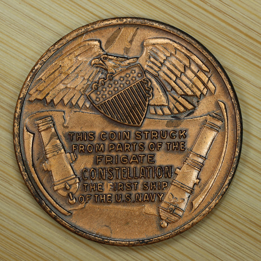 U.S. Frigate Constellation Medal Part of First US Navy Ships since 1797